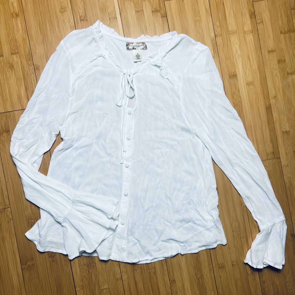 Band of gypsies whimsical hobo CottageCore Blouse Size Medium